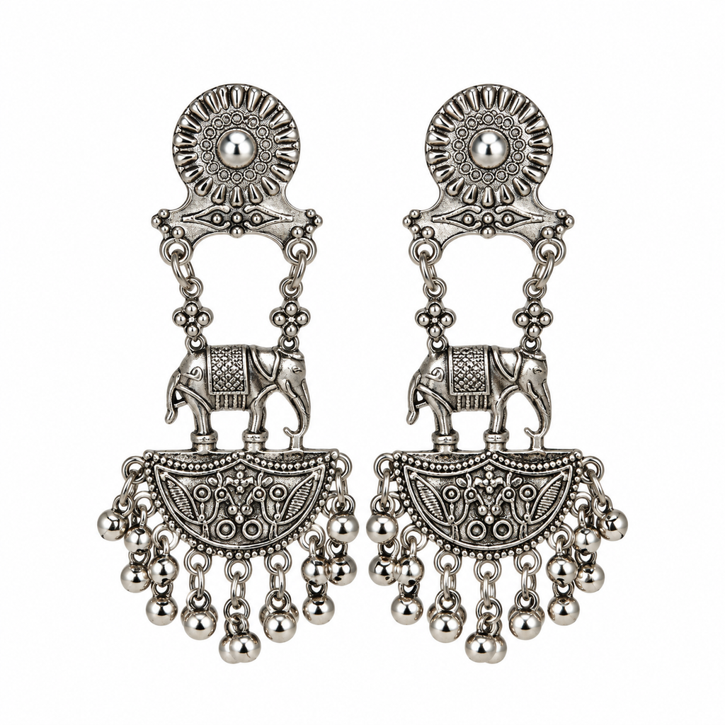Elephant Drop Earring