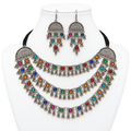 Multicolor Layered Necklace Set