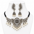 Kundan Choker Set with Jhumka Earrings