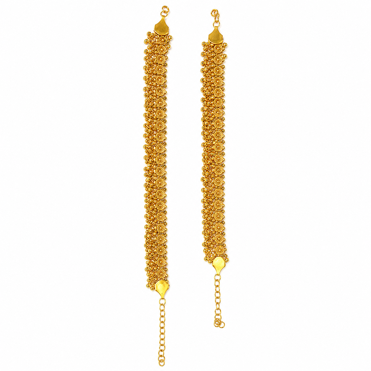 Traditional Gold Floral  Anklet
