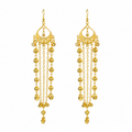 Kashmiri Style Long Chain Beaded Earring