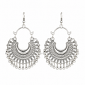 Oxidised Crescent Moon Chandbali