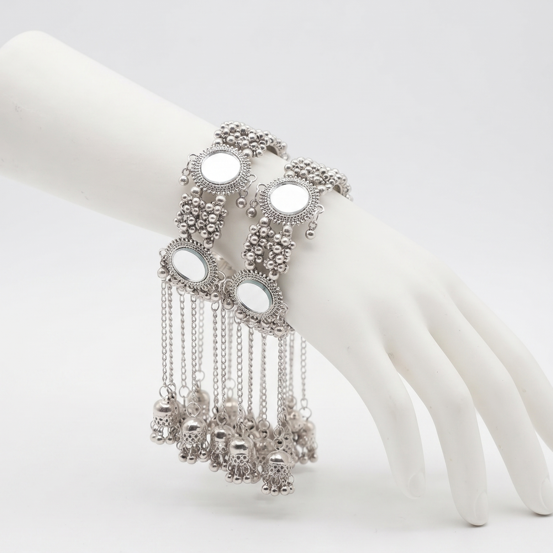 Mirror Work Bangle Free Size