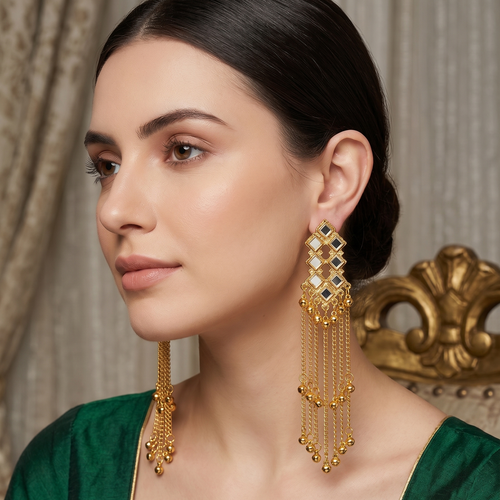 Kashmiri Mirror Earrings