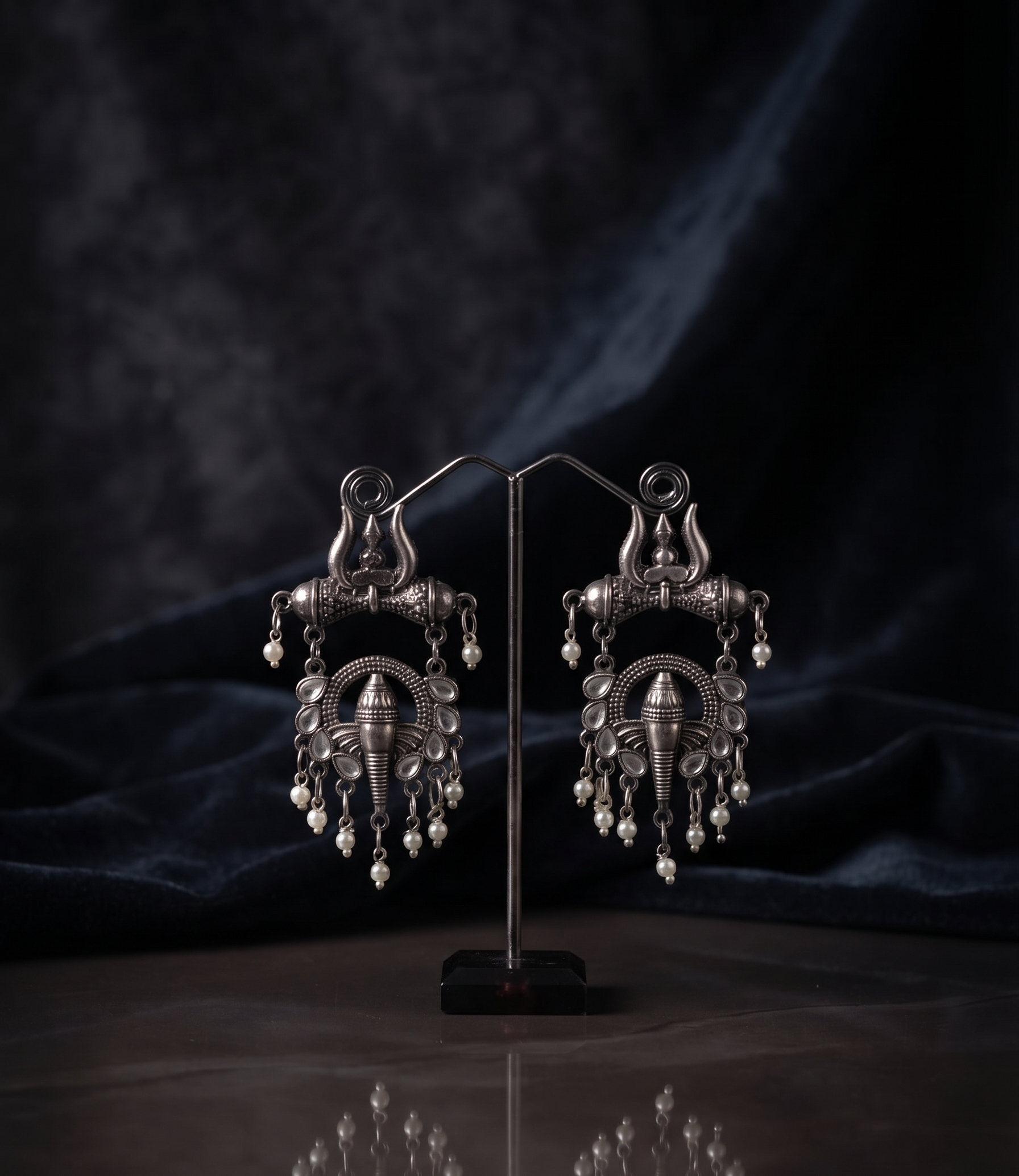 Trishul Design Danglers Earrings for Women & Girls