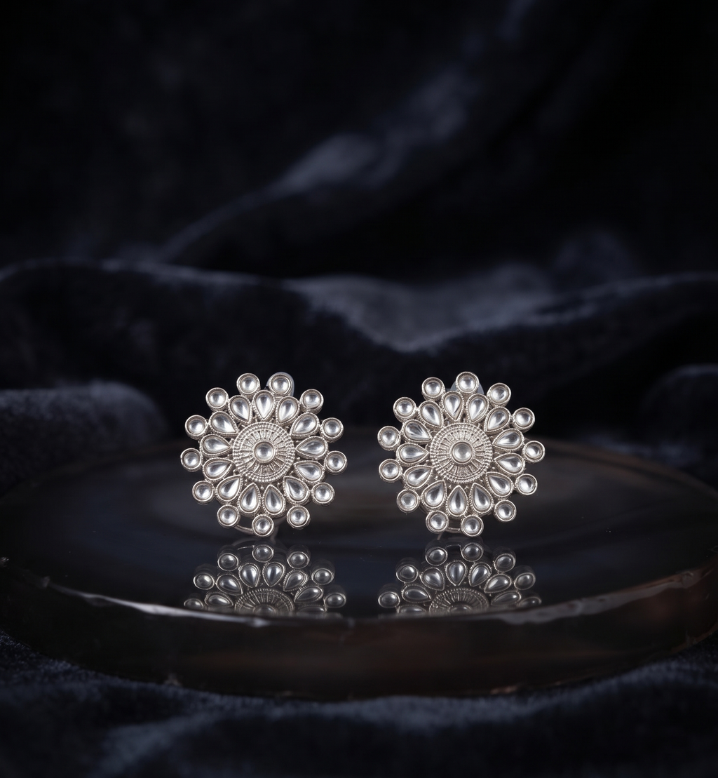 Flower Stud Earrings For Women & girls