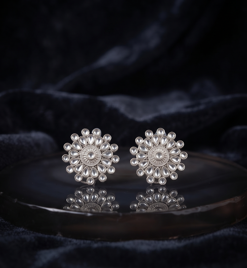 Flower Stud Earrings For Women & girls