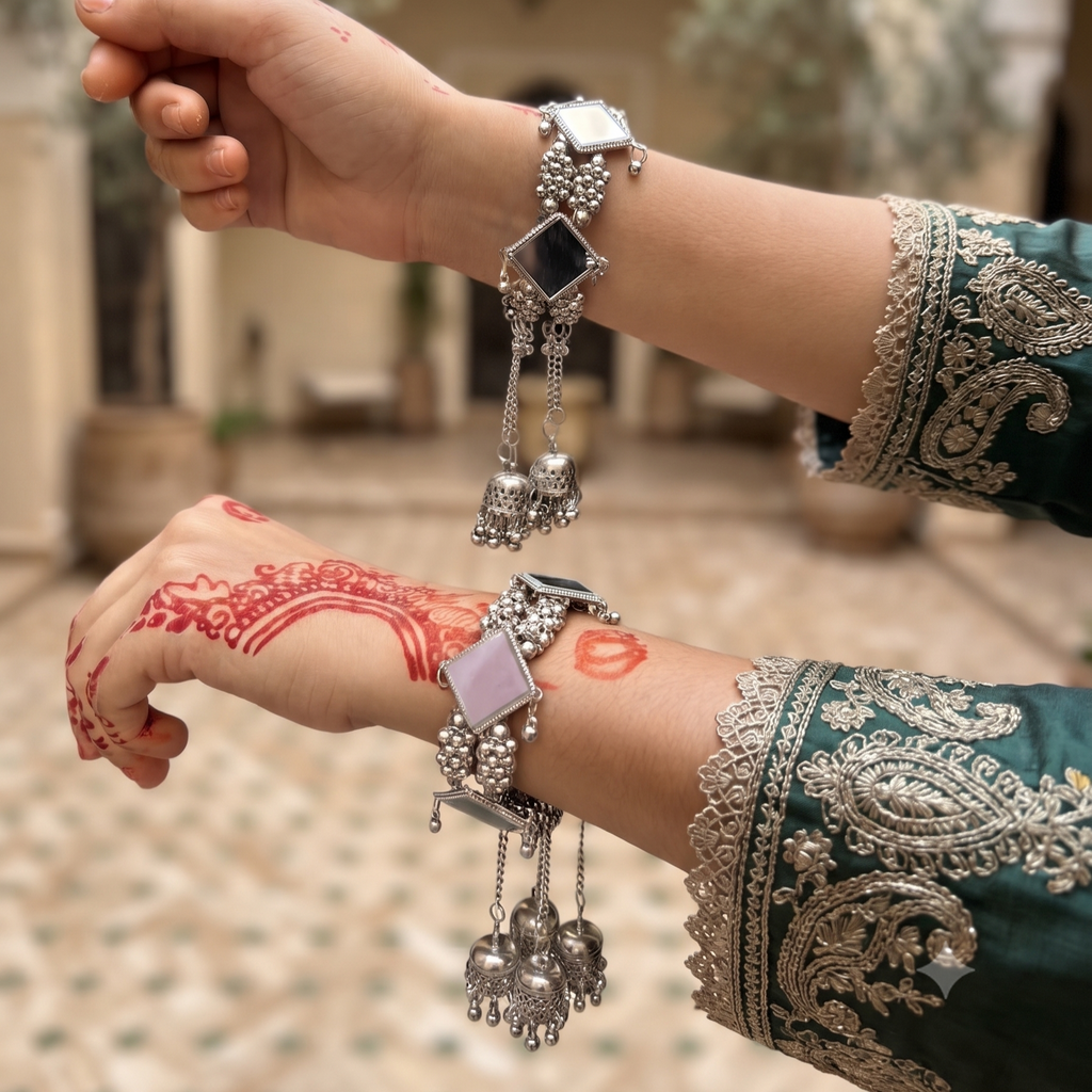 Aarohi Mirror Ghungroo Bangles