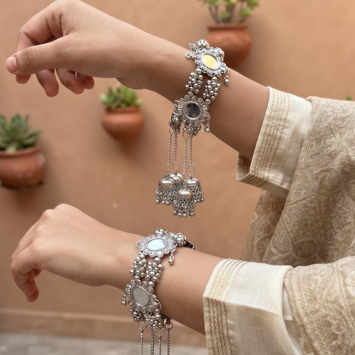 Aafiya Ghungroo Mirror Bangles